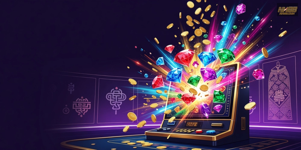Hình minh họa khái niệm nổ hũ nh88 với jackpot bùng nổ hấp dẫn